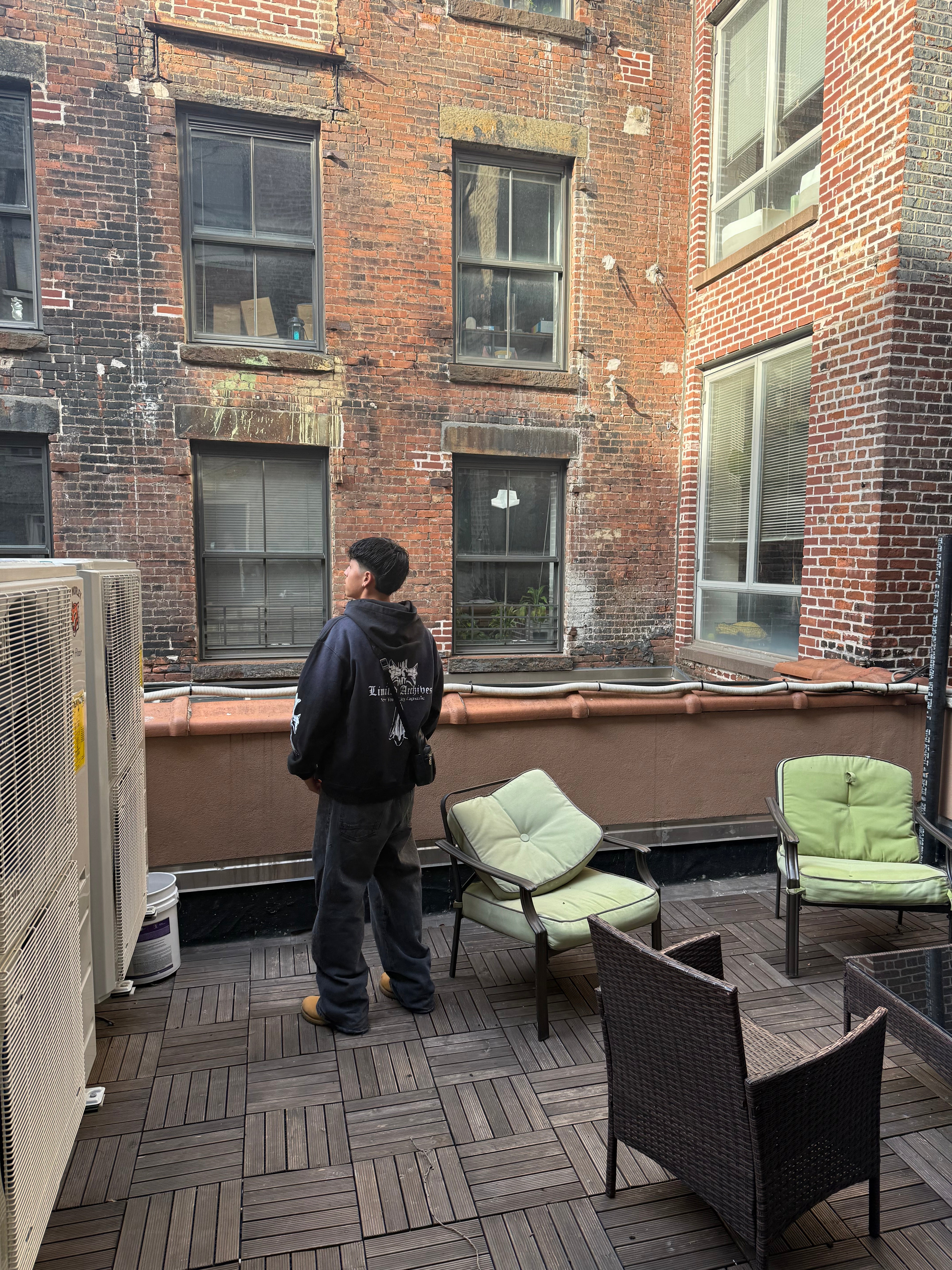 Vintage Black ZIp up