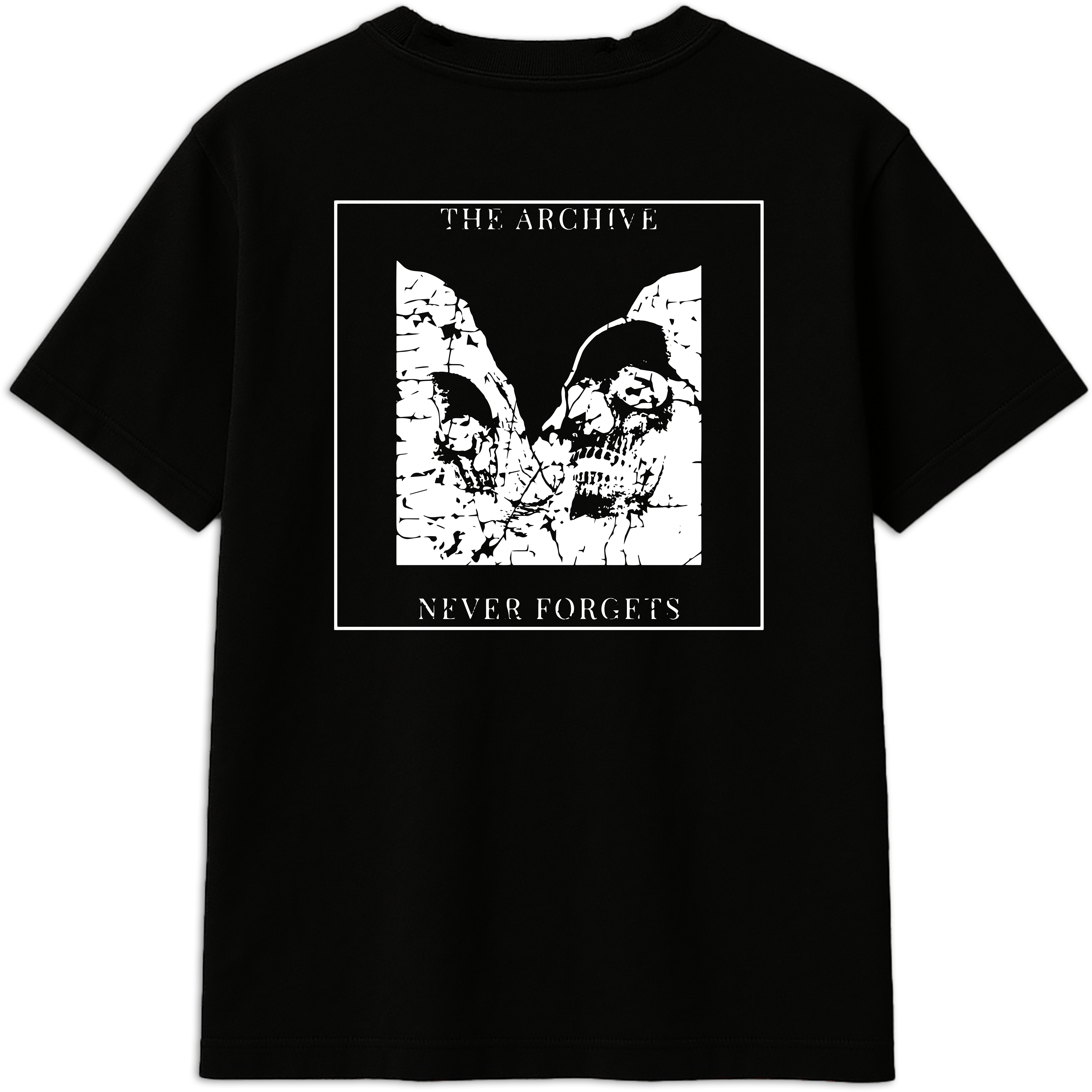 black vintage tee