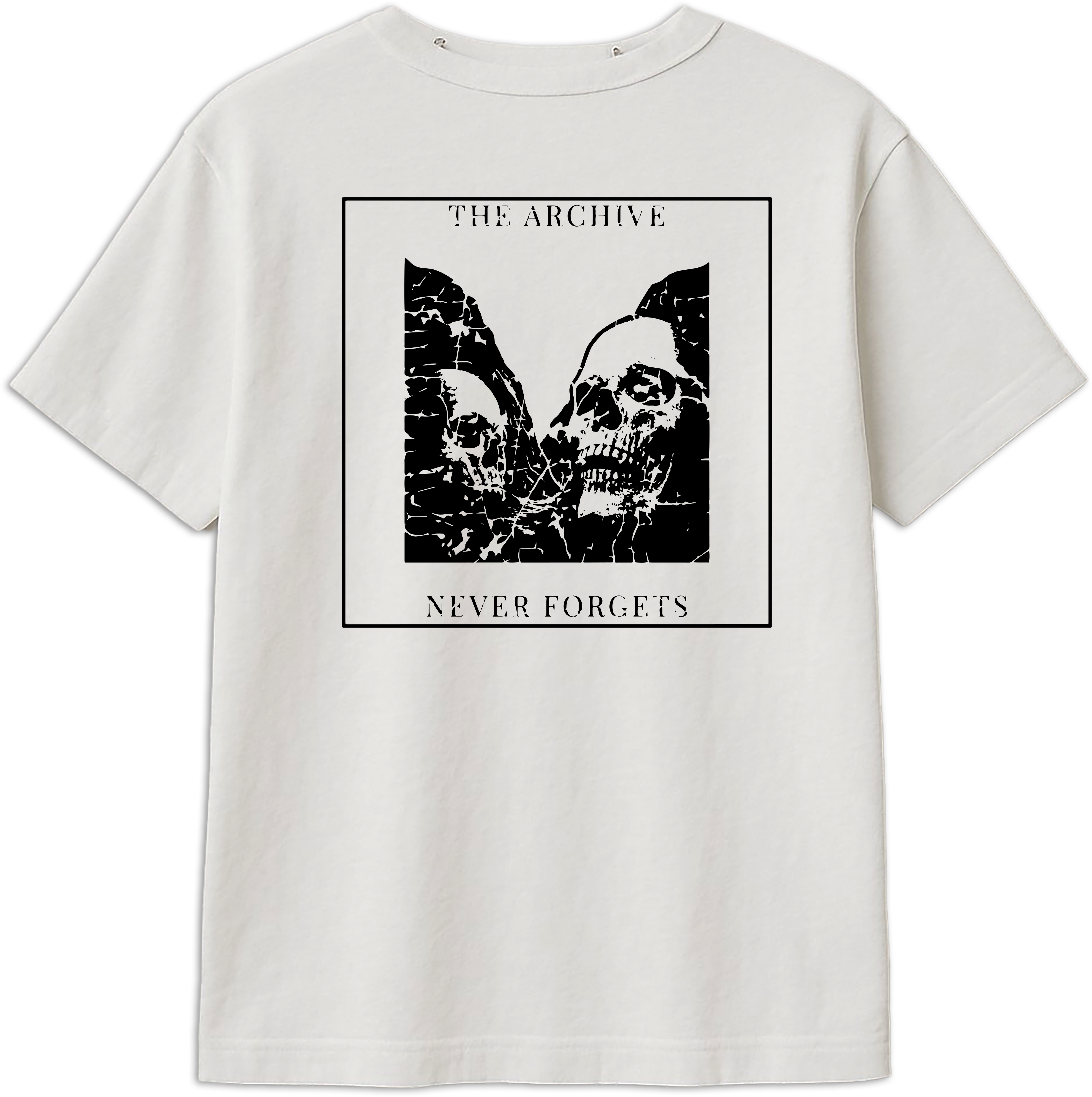 white vintage tee